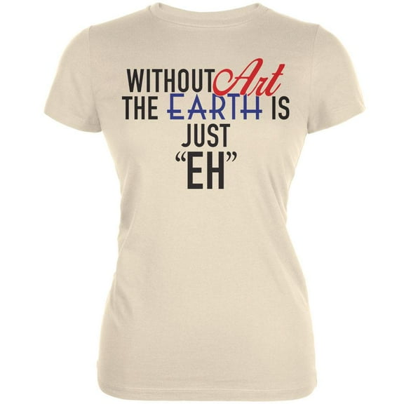 Without Art Cream Juniors Soft T-Shirt - Medium