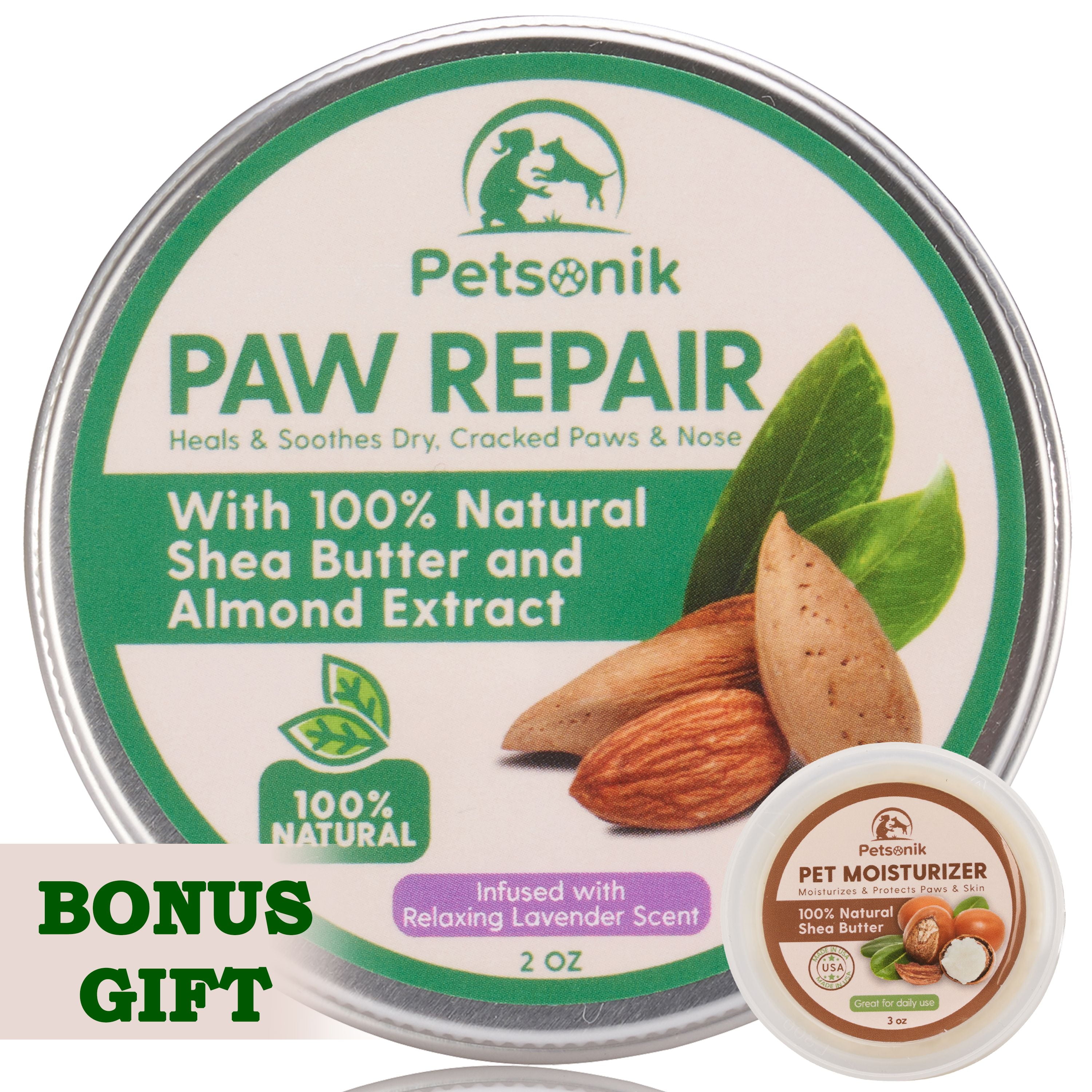 Paw Balm for Dogs - 2-Pc Healing Kit, Dog Paw Balm Lotion ...