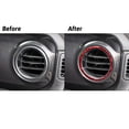 thumbnail image 6 of Soft Carbon Fiber Car Interior Decor Kits Red Carbon Fiber Side Air Vent Outlet Cover Trim For Jeep Wrangler JL Gladiator Sticker, 6 of 15