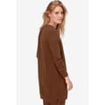thumbnail image 2 of ellos Women's Plus Size Boyfriend Cardigan - 5X, Hazelnut Brown, 2 of 4
