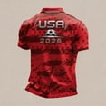 thumbnail image 5 of 2026 New USA Soccer Jersey for Men, United States Jersey Soccer, Jersey USA Fans Crew Neck Short Sleeve Football Retro Streetwear Outdoor T Shirt for Adult(Red, M), 5 of 5