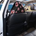thumbnail image 5 of POLERO Union Jack Lip Print Terry Cloth Car Seat Towel Cover, Waterproof Seat Protector for Cars, Trucks and Vans, Machine Washable, 5 of 7