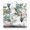 Garden, variant on Summer Palm Leaf Meditation Cushion - Oversized Square Floor Pillow with Vibrant Print
