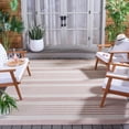 thumbnail image 2 of SAFAVIEH Courtyard Patrice Striped Indoor/Outdoor Area Rug, Ivory/Soft Pink, 9' x 12', 2 of 12