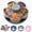 Gray, variant on Divided Spin & Snack Serving Tray, Portable Travel Rotating Multi-Compartment Food Organizer with Lid, Party Platter for Chips, Veggies, Fruits, Dips, Nuts (Blue)