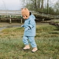 thumbnail image 5 of JAN & JUL Toddler Boys' Waterproof Splash Rain Outer-Wear Pants for Winter (Single-Layer: Dusty Blue, Size 3T), 5 of 6