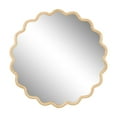 thumbnail image 4 of Tcbosik Round Mirror, 36 inch Wavy Vanity Mirror with Wood Frame, Wall Mounted Mirror Decorative, Natural, 4 of 8