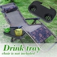 thumbnail image 1 of Riforla Portable Folding Camping Picnic Outdoor Beach Garden Chair Side Tray for Drink Black 2PCS, 1 of 6