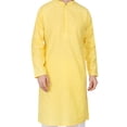 thumbnail image 4 of TRILOKI Mens Kurta Pajama Set Indian Casual Cotton Ethnic Indian Traditional Wear, 4 of 7