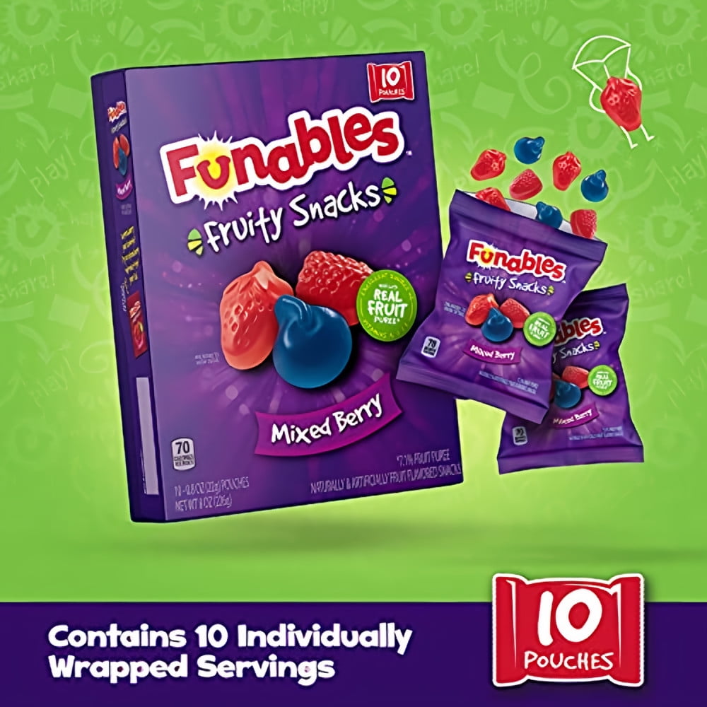 Funables Fruit Snacks Mixed Berry (Pack of 24)