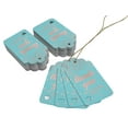 thumbnail image 3 of Inkdotpot Pack Of 100 Real Rose Gold Foil Paper Tags ThankYou For Celebrating With Us Bridal Shower-Baby Shower-Retirement-Wedding-Birthday Favor Hang Tags, 3 of 6