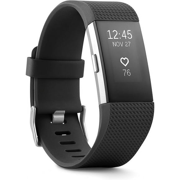 Fitbit Charge 2 Tracker d'Activité + Moniteur de Fréquence Cardiaque (Bandes S & L Incluses) Boîte Ouverte