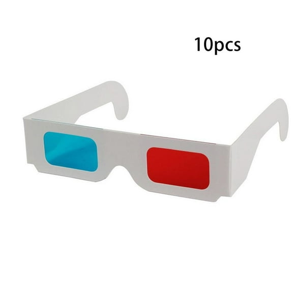 Men And Women Paper Frame 3D Glasses 3D Stereo Glasses Red And Blue 3D Glasses