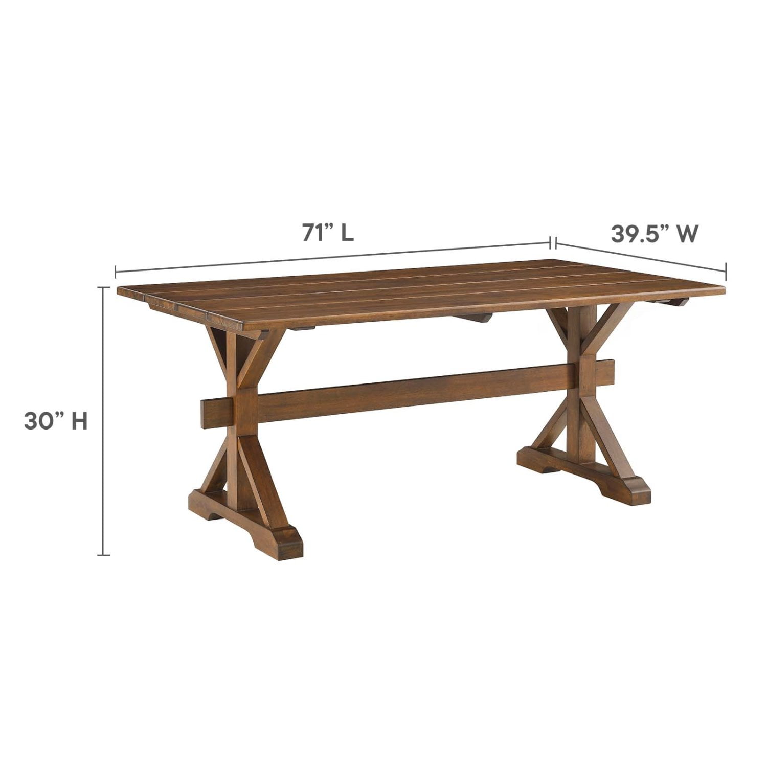boku no table 【walnut】 At Work Flip Top Training Table - 60W x 24D