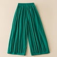 thumbnail image 4 of Kiplyki Fall Ladies Pants Women High Waist Cotton Linen Bloomers Loose Wide Leg Pants Pants, 4 of 7