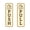 Ivory/Dark Brown, variant on Signs ByLITA Vertical Push and Pull Door Signs (Shopping Bags) Door Sign (Black / Silver) - Medium