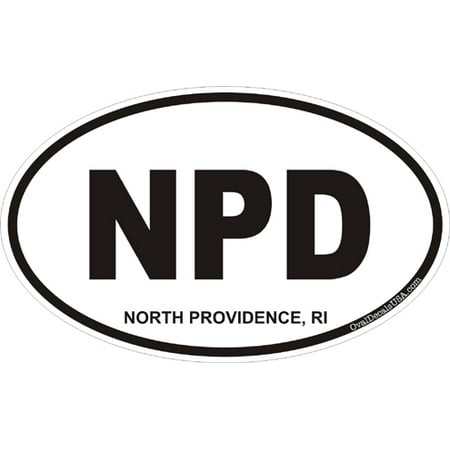 3.8 Inch North Providence Rhode Island Oval Decal