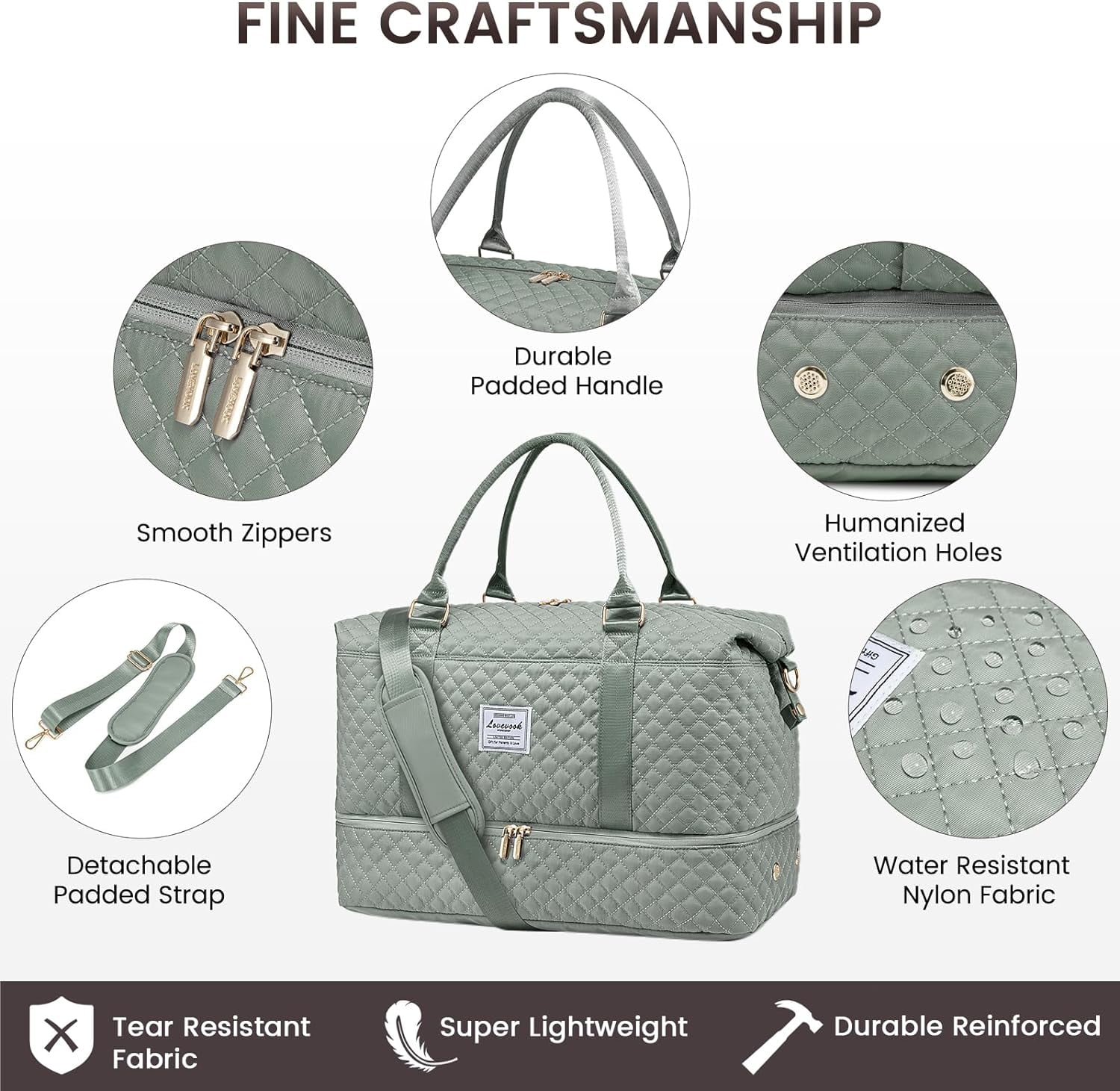 Travel Duffle Bag,Weekender Bags for Women with Shoe Compartment，Carry on Overnight Bag with Toiletry Bag,Gym Duffel Bag with Wet Pocket, Hospital Bags for Labor and Delivery