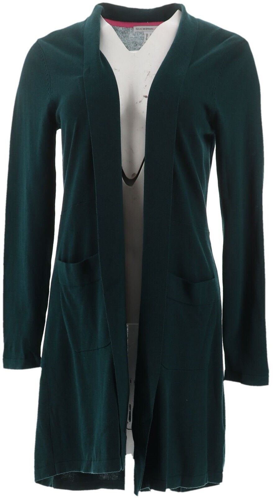 Isaac Mizrahi Open Front Long Cardigan 