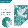 thumbnail image 6 of Winter Garden Flag 12.5x18 Double Sided, Small Burlap Pigeon Snowflake Pray Hope Garden Yard Flags World Peace on Earth for Seasonal Outside Outdoor House Holiday Decor (ONLY FLAG), 6 of 6