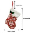 thumbnail image 2 of PPgejGEK Christmas Ornament Knitted Mini Christmas Stocking Christmas Tree Hanging Decoration Gift Bag Christmas Stocking Ornament for Embellishing Office Cubicles, 2 of 2