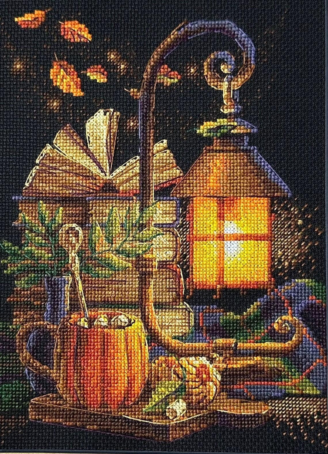 RIOLIS Counted Cross Stitch Kit 7"X9.5"-Cozy Autumn