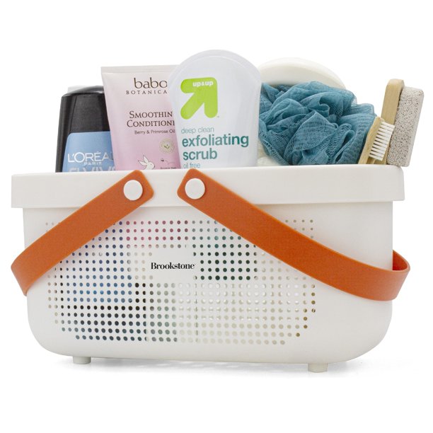 Carrito de ducha Brookstone BKH1635, portátil, grande, blanco