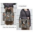 thumbnail image 6 of FORMRS 16" Laptop Bag Carrying Sleeve Case with Handle Travel Shoulder Briefcase, Gray Halloween Skeleton, 6 of 8