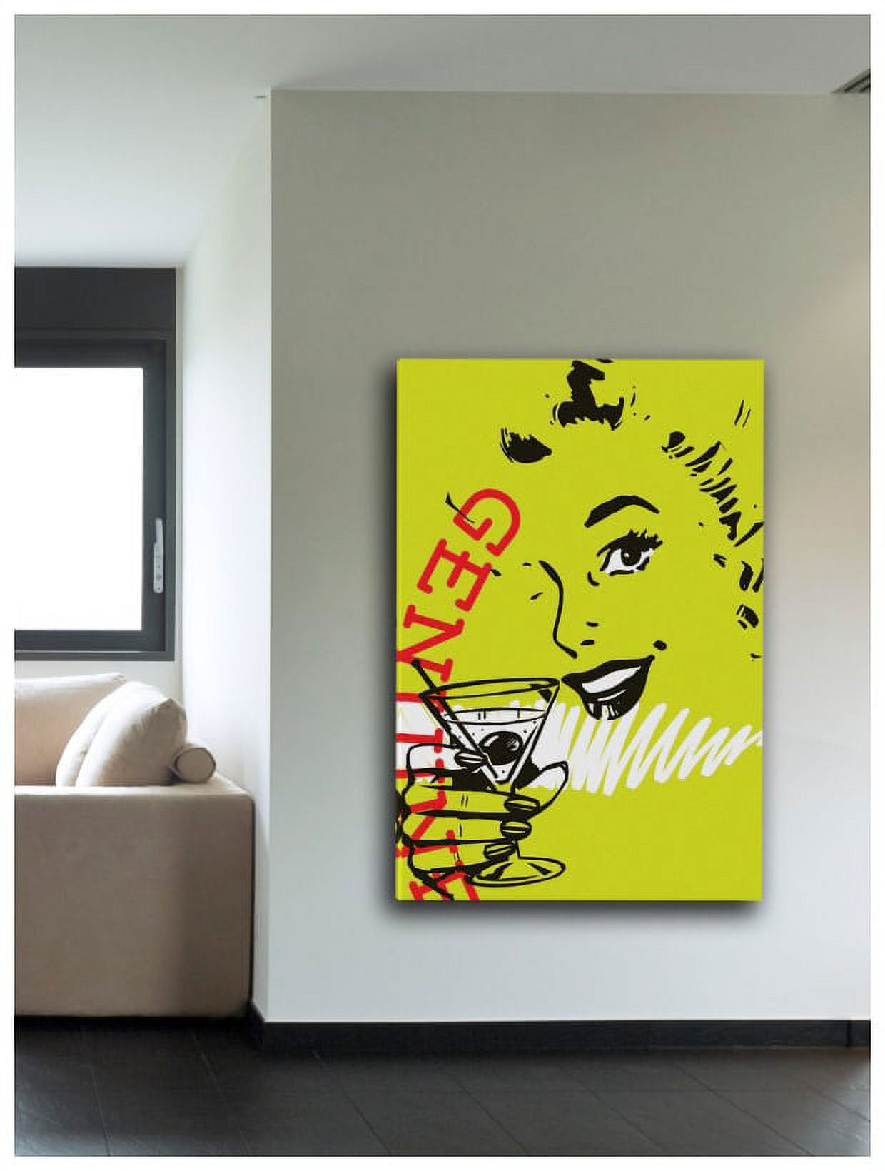Marmont Hill "Girl Drink 1" Print on Canvas