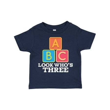 

Inktastic 3rd Birthday 3 Year Old Alphabet Gift Toddler Boy or Toddler Girl T-Shirt