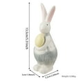 thumbnail image 4 of Biezeib Ceramic Bunny Statue Elegant Art Rabbit Figurines Decorative Desk Sculptures for Home Tabletop Indoor Decoration, 4 of 5