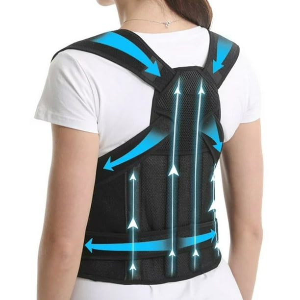 ShenMo Back Support Strap and Posture Corrector for Women and Men, Scoliosis  and Kyphosis Correction, M 