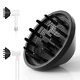 thumbnail image 2 of Accesorio difusor de pelo magnético giratorio de 360° para secador de pelo Laifen, difusor de secador de pelo de alta velocidad, compatible con Dyson* Airwrap Styler HS01 HS03 HS05, negro, 2 of 5