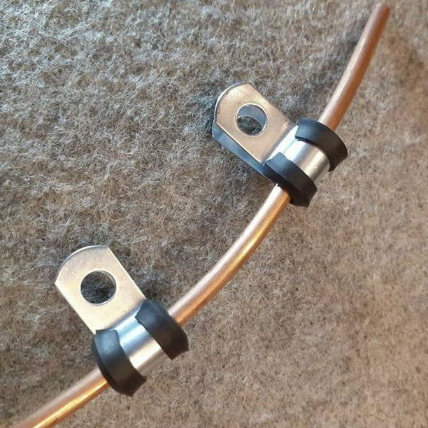 P Type serre-câble métal acier inoxydable caoutchouc tuyau pince  combinaison Kit joint tuyau pince pour tuyau Installation 12 pièces