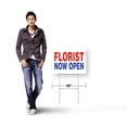 thumbnail image 4 of Florist Now Open Yard Sign 2 Pack of 12 Inch x 16 Inch Single Sided Weatherproof Heavy-Duty Plastic with Stake | Grand Opening, Floral Arrangements, Retail Promotions | Made in USA, 4 of 7