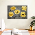 thumbnail image 3 of Elephant Stock Yellow Poppies Wall Art - Horizontal Canvas Wall Art - Living Room Wall Decor - Floral And Botanical Canvas - Gray And Yellow Decor - 12" x 8", 3 of 8