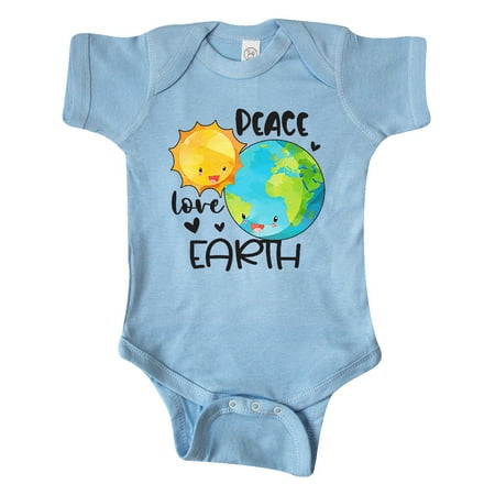 

Inktastic Earth Day Peace Love Earth Gift Baby Boy or Baby Girl Bodysuit