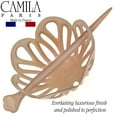 thumbnail image 3 of Camila Paris CP3143 French Hair Bun Clip Maker Cover Cap Holder, Beige, Round Dome Bun Hair Clip for Women Hair Updo, Styling Hair Bun Accessories for Women, No Slip and Durable, Made in France, 3 of 20