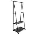 thumbnail image 7 of Simple Trending Clothes Garment Rack, Heavy Duty Commercial Grade Clothing Rolling Rack on Wheels and Bottom Shelves, 7 of 7