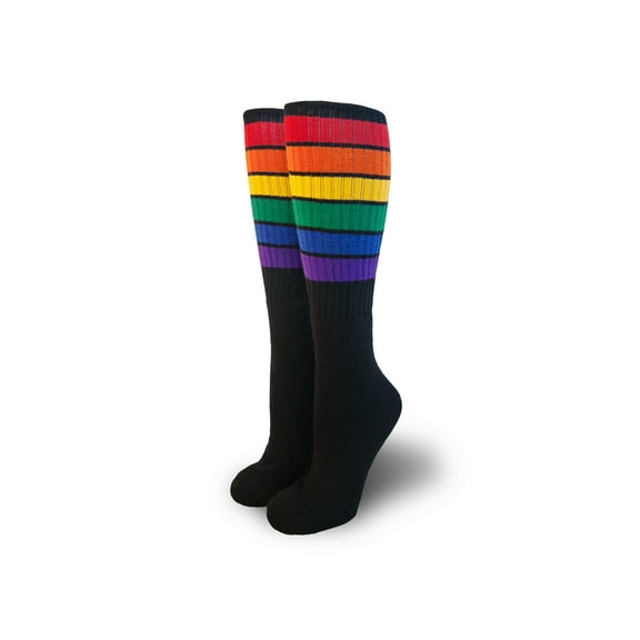 Pride Socks Knee High Rainbow Striped Tube Socks BT8-22