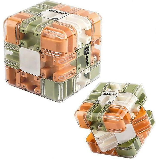Large Labyrinth 3D Puzzle Maze Cube - Engaging Brain Teaser Toy, High Difficulty Puzzle, 3D Magic Cube Maze Ball Puzzles - Spatial Awareness Brain Tra
