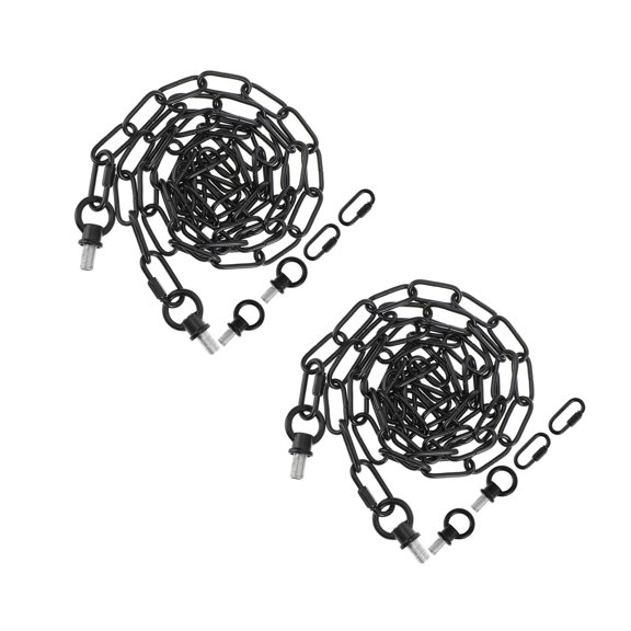 FUEENIRVA Masteelf 2pcs Industrial Black Light Fixture Chain Heavy Duty for Hanging Plants and Swag Lights for Indoor and Outdoor Use