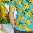 thumbnail image 3 of Camisa hawaiana de manga corta para hombre, camisas estampadas informales para vacaciones en la playa de verano, hombres y niños, 3 of 5
