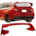 thumbnail image 3 of Ikon Motorsports Compatible with 12-16 Impreza 4Dr & 15-21 Subaru WRX / STI Style ABS Trunk Spoiler Painted #C7P Lightning Red, 3 of 8
