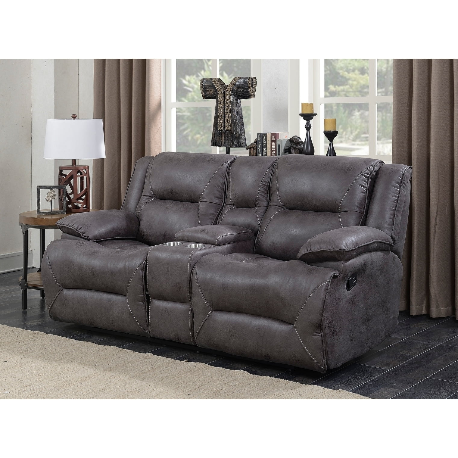 MorriSofa Global Inc. Dylan Dual Lay Flat Reclining Storage Console