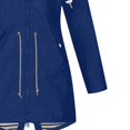 thumbnail image 4 of Liquidation 2024! Imperméable à Capuche Long Trench-Coat Doublé Coupe-Vent Veste de Voyage Jaune 3TG, 4 of 4