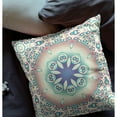 thumbnail image 2 of Amrita Sen Suede Zippered Pillow With Beige And Blue CAPL225FSDS-ZP-16x16, 2 of 4