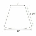 thumbnail image 5 of Aspen Creative 32683 Transitional Hardback Empire Shaped Spider Construction Lamp Shade in Beige, 13" wide (7" x 13" x 9 1/2"), 5 of 5