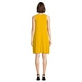 thumbnail image 3 of Time and Tru Women's Sleeveless Knit Swing Dress, Sizes XS-XXXL, 3 of 5