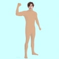 thumbnail image 4 of Mercatoo Kids Full Body Unitard 𝗢ne-Piece Long Sleeve Footed Jumpsuit Turtleneck Stretchy Leotard Gymnastics Catsuit, 4 of 6